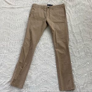 Zara Man Basic Collection Men’s Tan Chinos Casual Pant Sz 32 waist 33 length